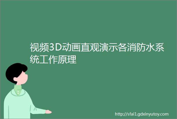 视频3D动画直观演示各消防水系统工作原理