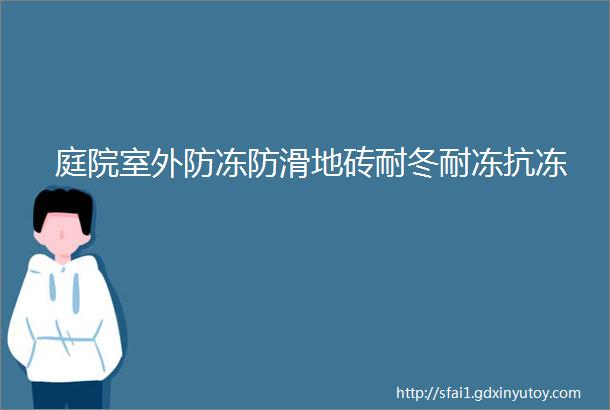 庭院室外防冻防滑地砖耐冬耐冻抗冻