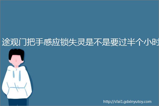 途观门把手感应锁失灵是不是要过半个小时