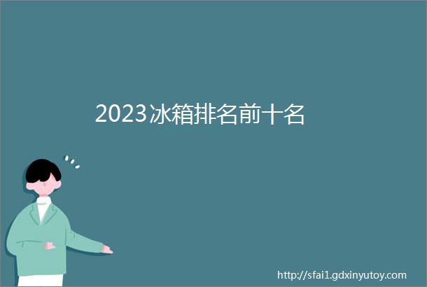 2023冰箱排名前十名